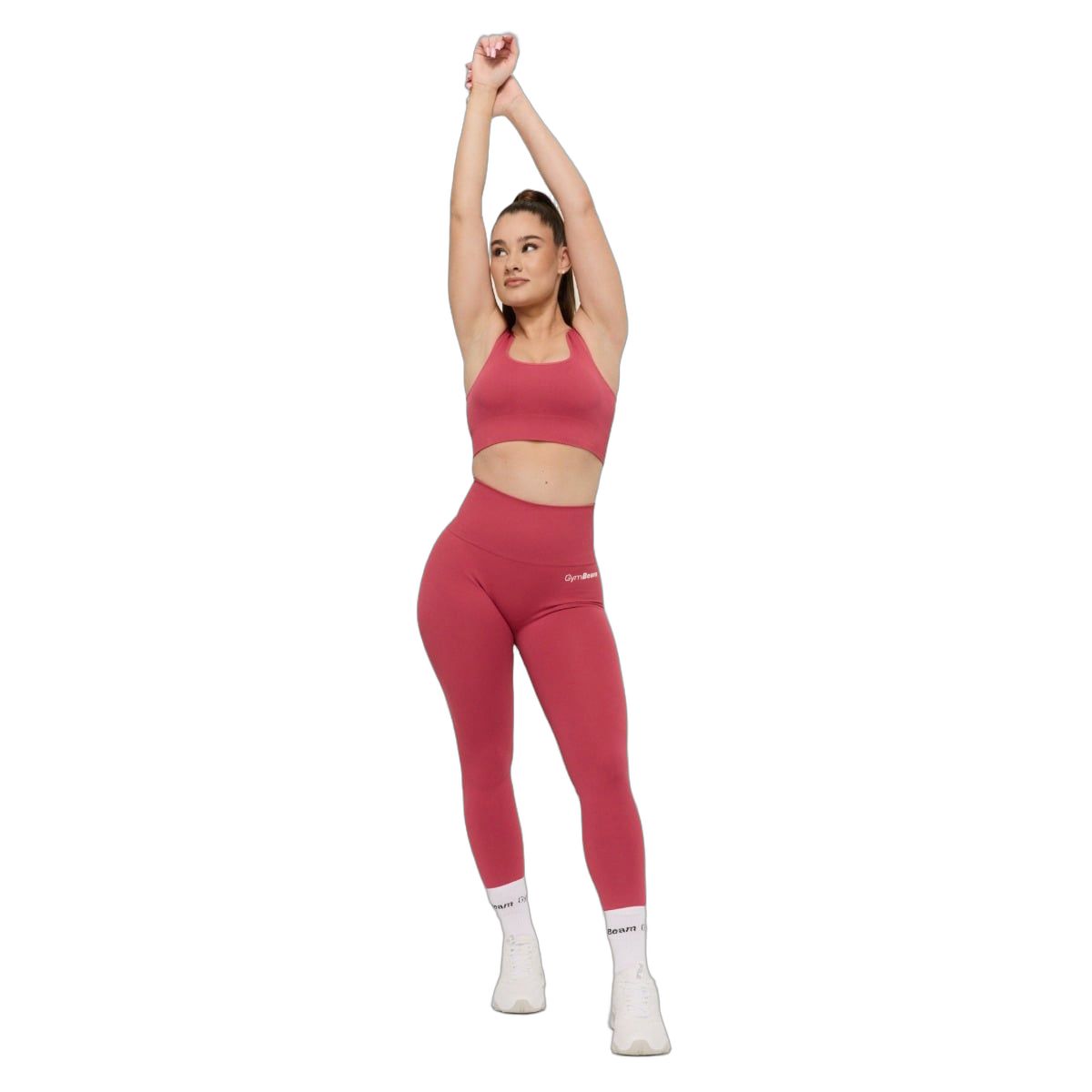 GymBeam Sport-BH Damen nahtlos mit breiten Trägern Bloom