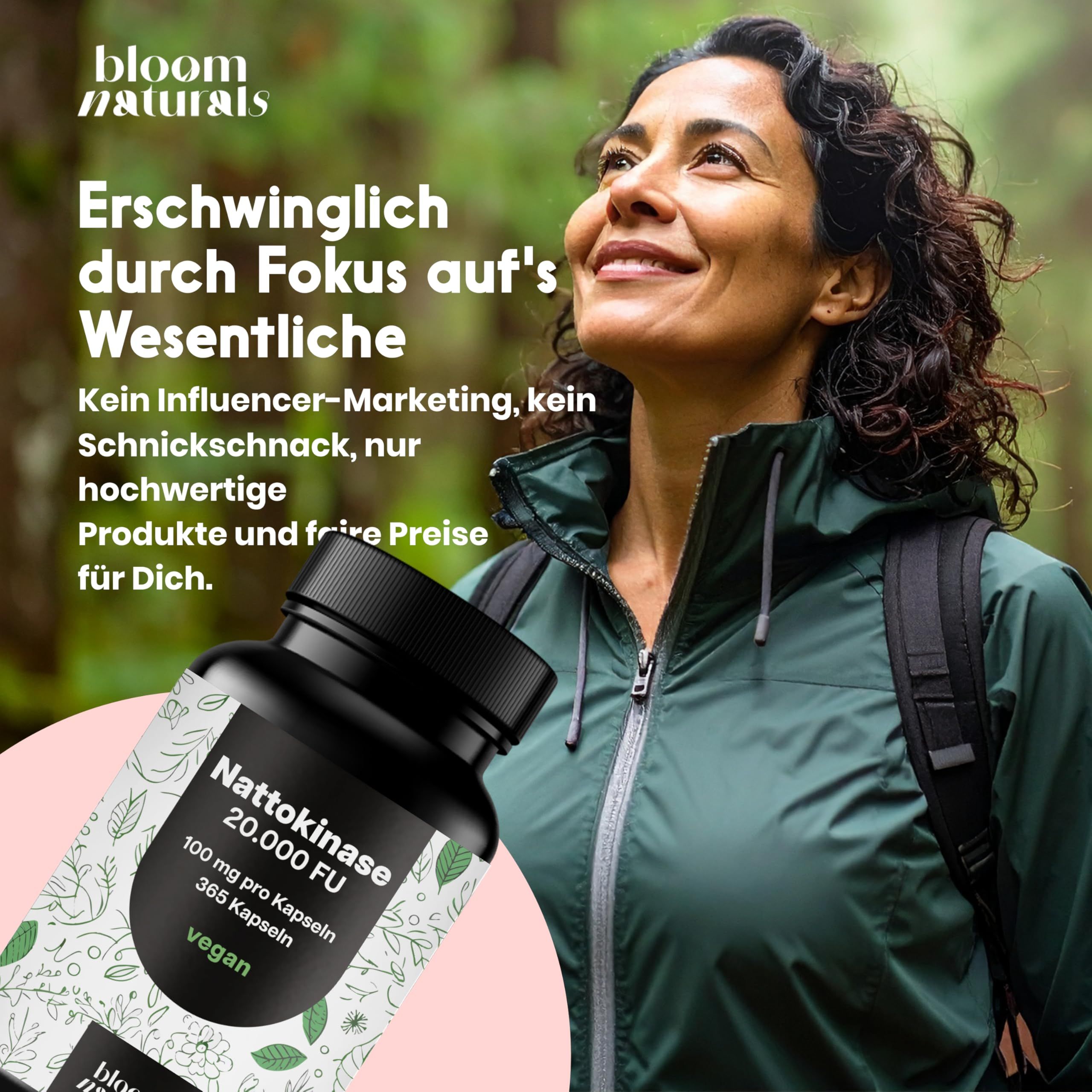 Bloom Naturals Nattokinase Kapseln 20.000 FU