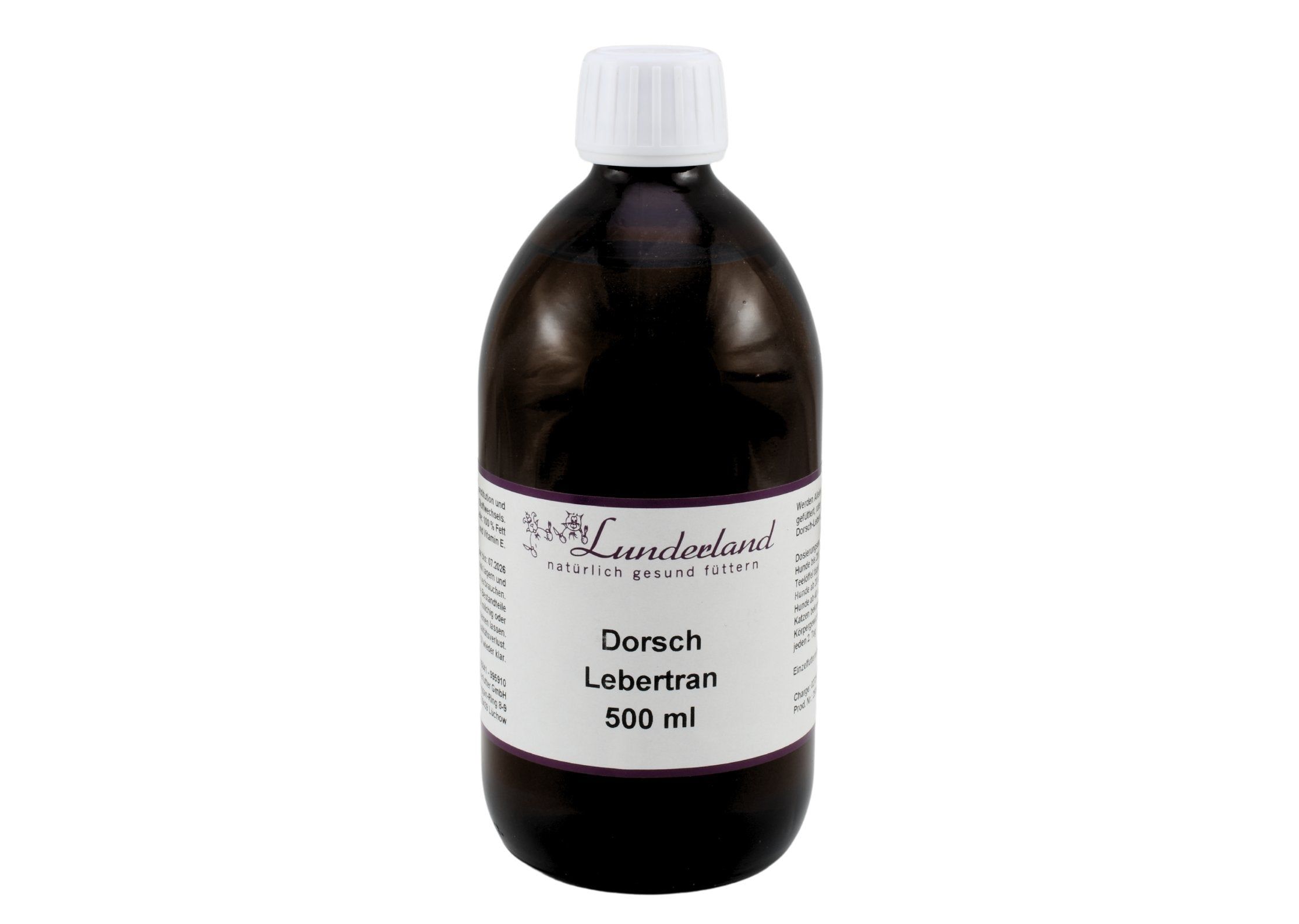 Lunderland Dorschlebertran 0,69 l Futter