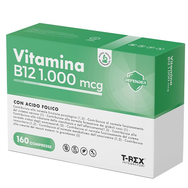 T-Rex Integratori Vitamina B12 160 Compresse