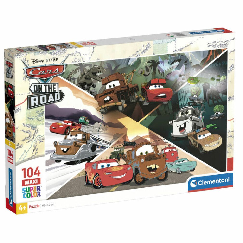 clementoni Puzzle Autos auf der Straße maxi 104 Teile