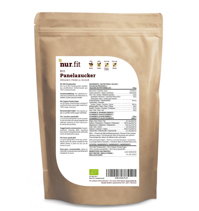 nur.fit BIO Panelazucker