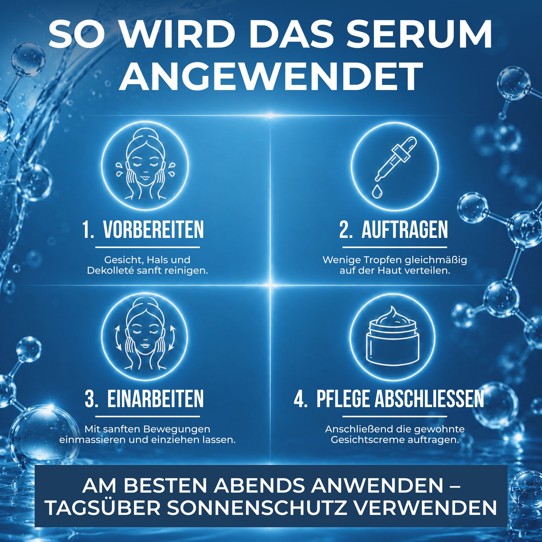 P-beauty Hyaluronic Acid Serum Hyaluronsäure Anti Aging für Gesichtspflege