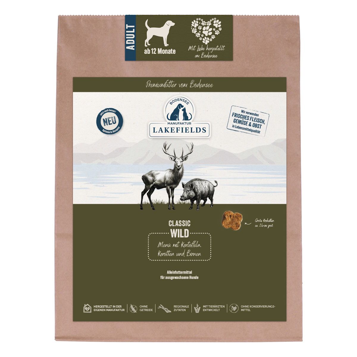 Lakefields - Wild mit Pastinaken, Karotten und Heidelbeeren 1000 g