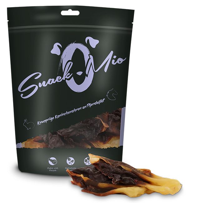 SnackOMio - knusprige Kaninchenohren an Pferdefilet