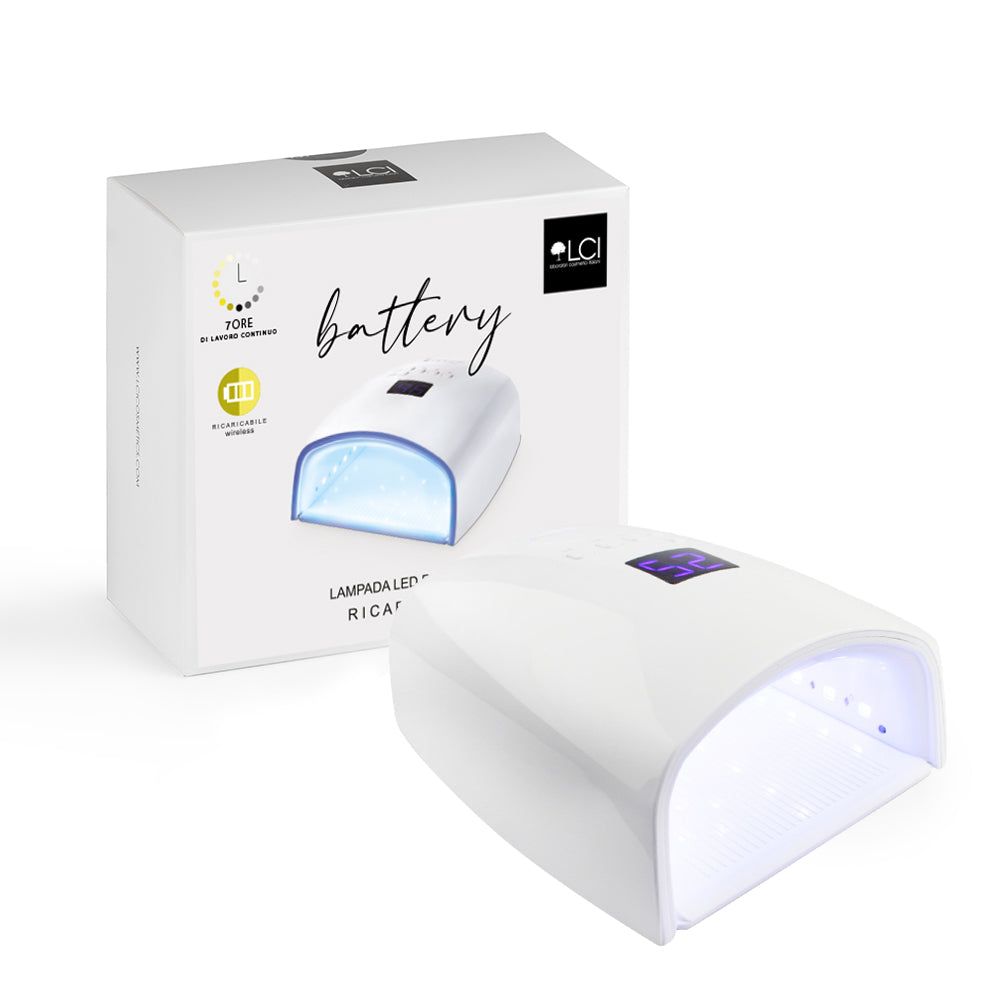 LCI Cosmetics - Lampada per unghie Portatile a Batteria LED - BATTERY 48w