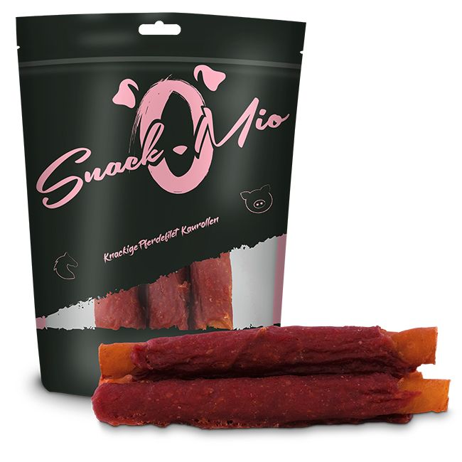 SnackOMio - knackige Pferdefilet Kaurolle