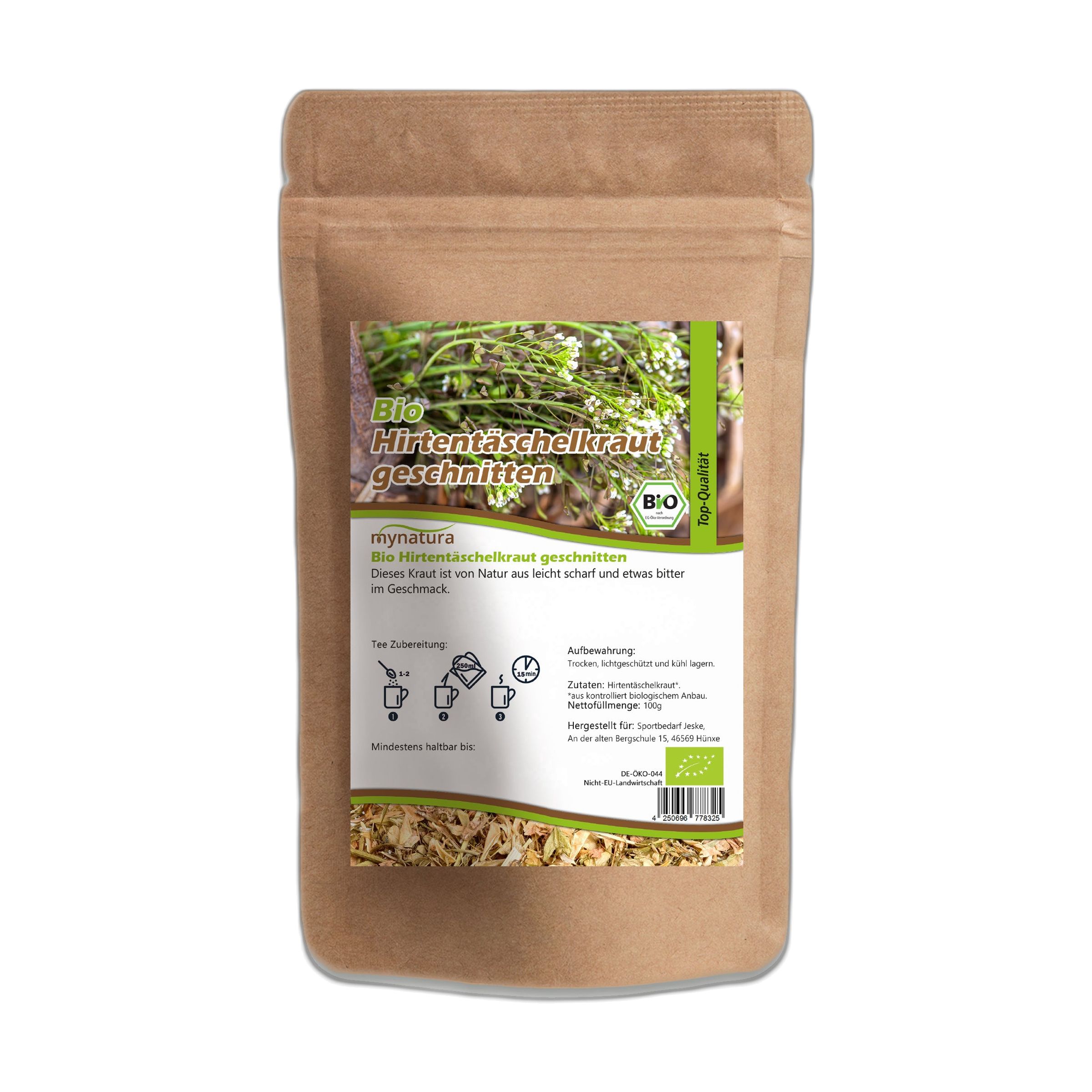 Mynatura Bio Hirtentäschelkraut getrocknet und geschnitten 100 g