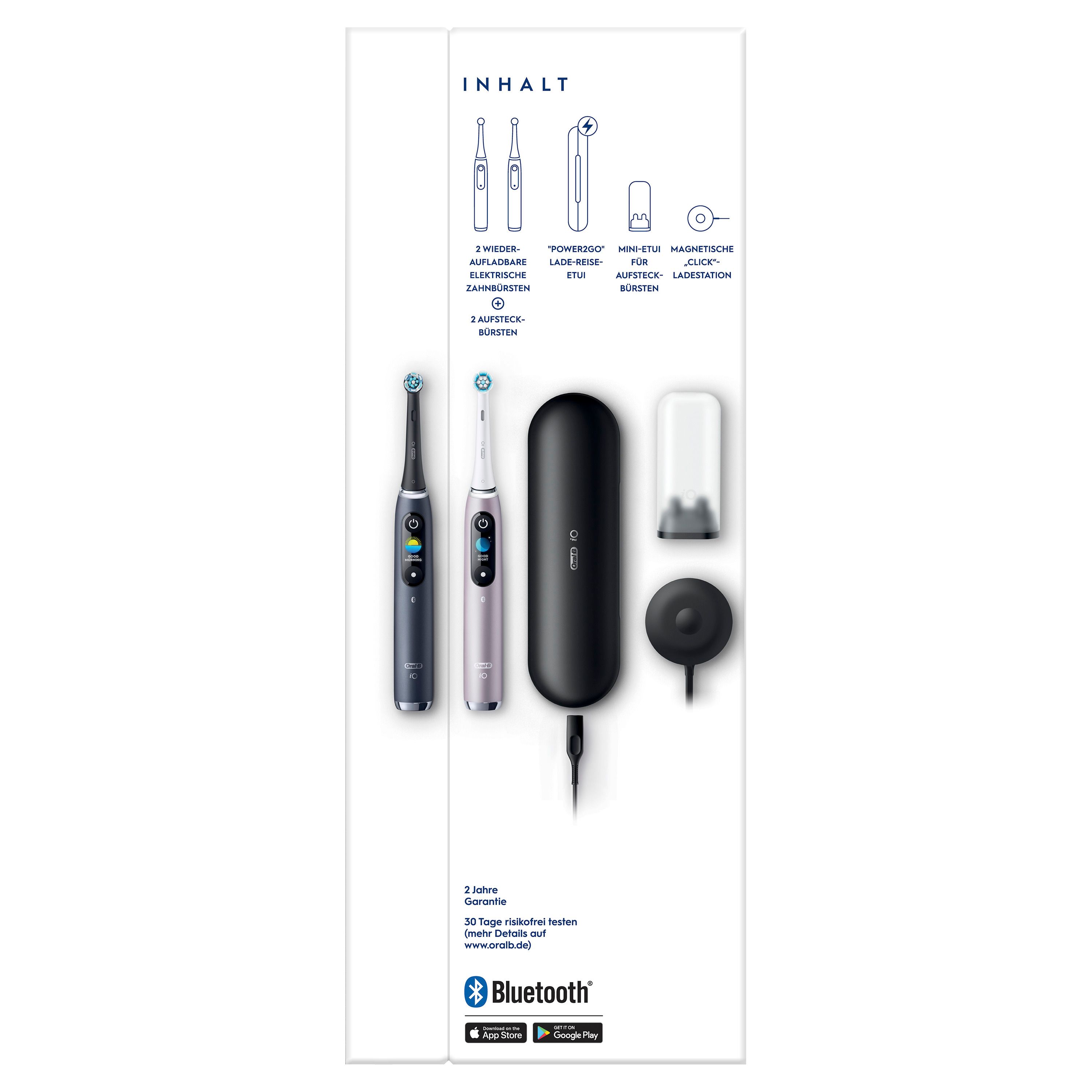 Oral-B - Elektrische Zahnbürste "iO 9 + 2. Handstück & Lade-Reiseetui"