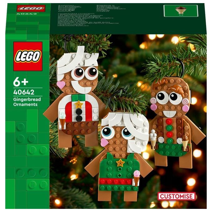 LEGO Creator 40642 Ornamenti di Pan di Zenzero, Giochi da Costruire per Bambini 6+, Regalo di Pasqu