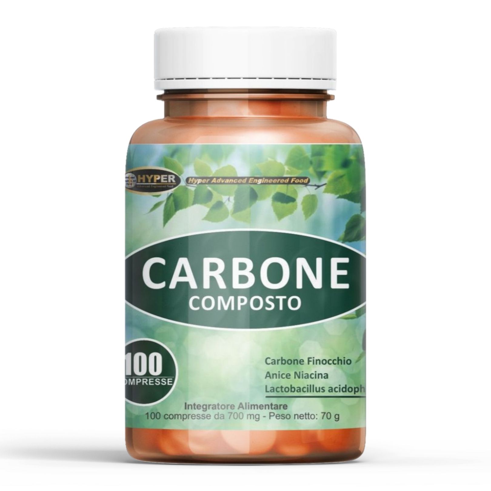 HYPER Carbone Composto - Sollievo Gonfiore e Benessere Digestivo