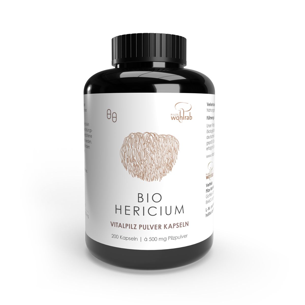 Pilze Wohlrab - BIO Hericium Pulverkapseln