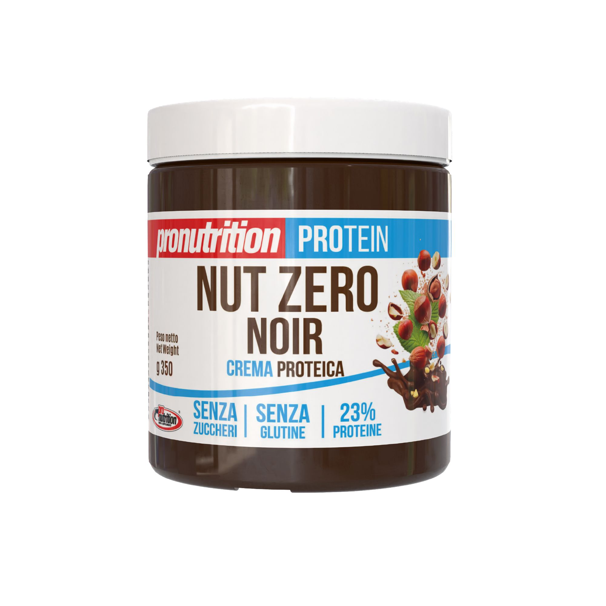 ProNutrition Crema proteica zero (350 gr, Fondente nut noir) – Crema spalmabile senza zucchero