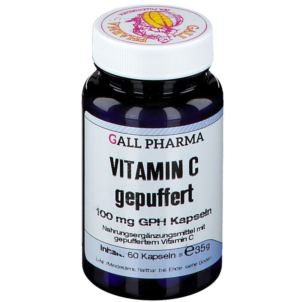 Vitamin C Gepuffert 100 mg GPH Kapseln 60 St