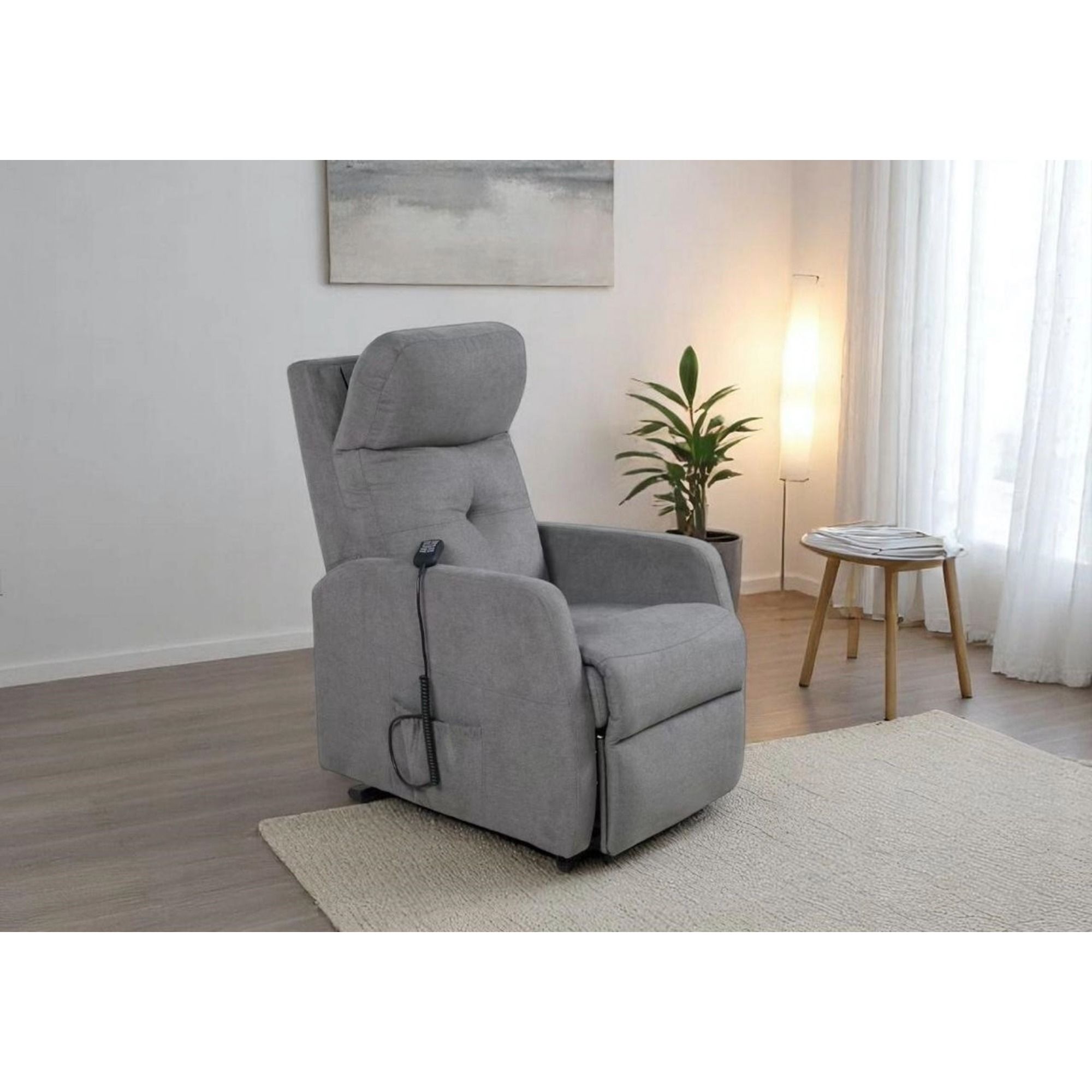 Medtrade Kanton Aufstehsessel Graubraun mit 4 Motoren