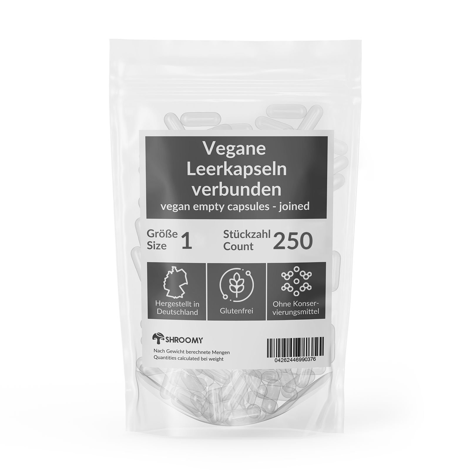 SHROOMY Leerkapseln Größe 1 verbunden