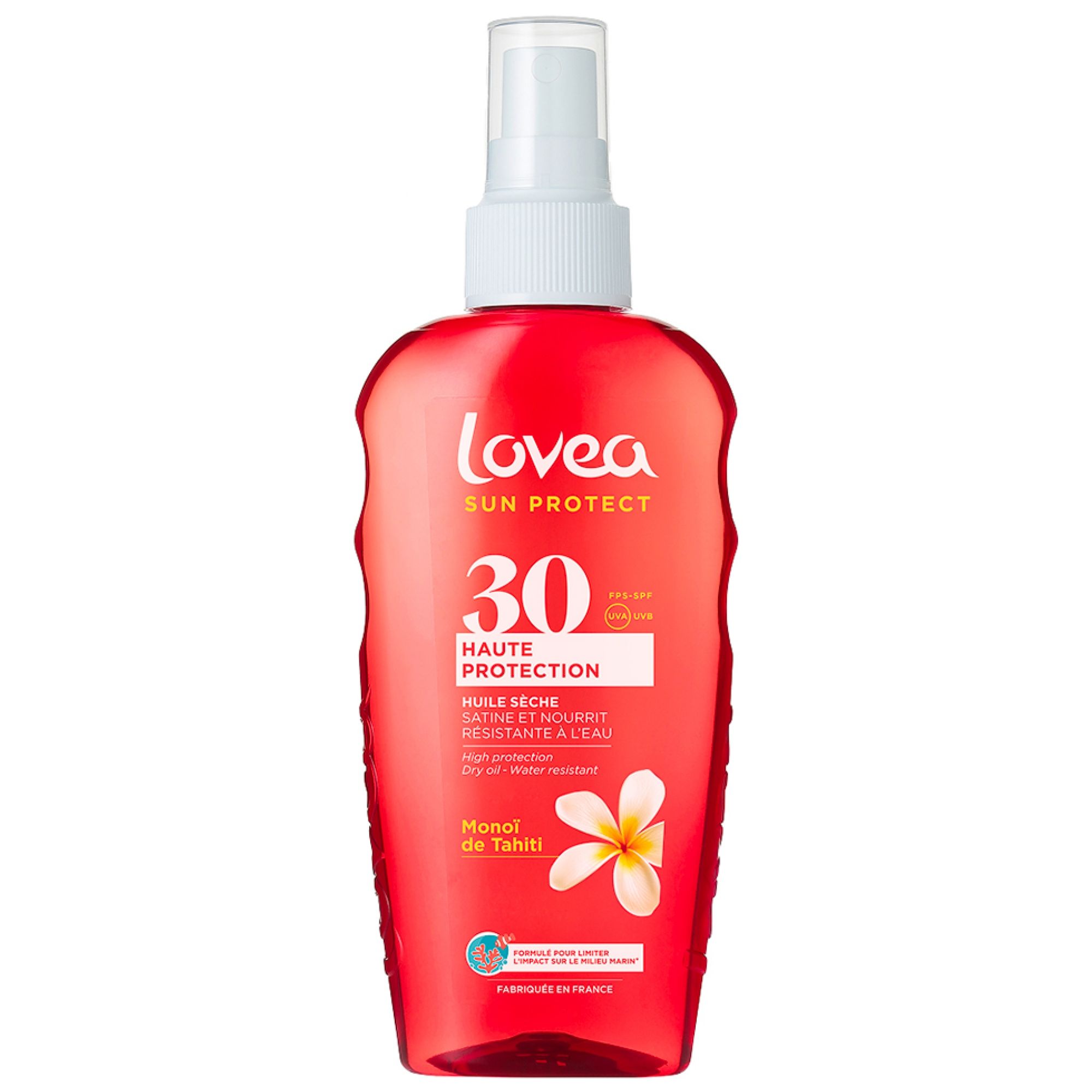 Lovea Trockenöl Monoï de Tahiti Hoher Schutz Spf30 1 6,5x2,9x17,6 cm