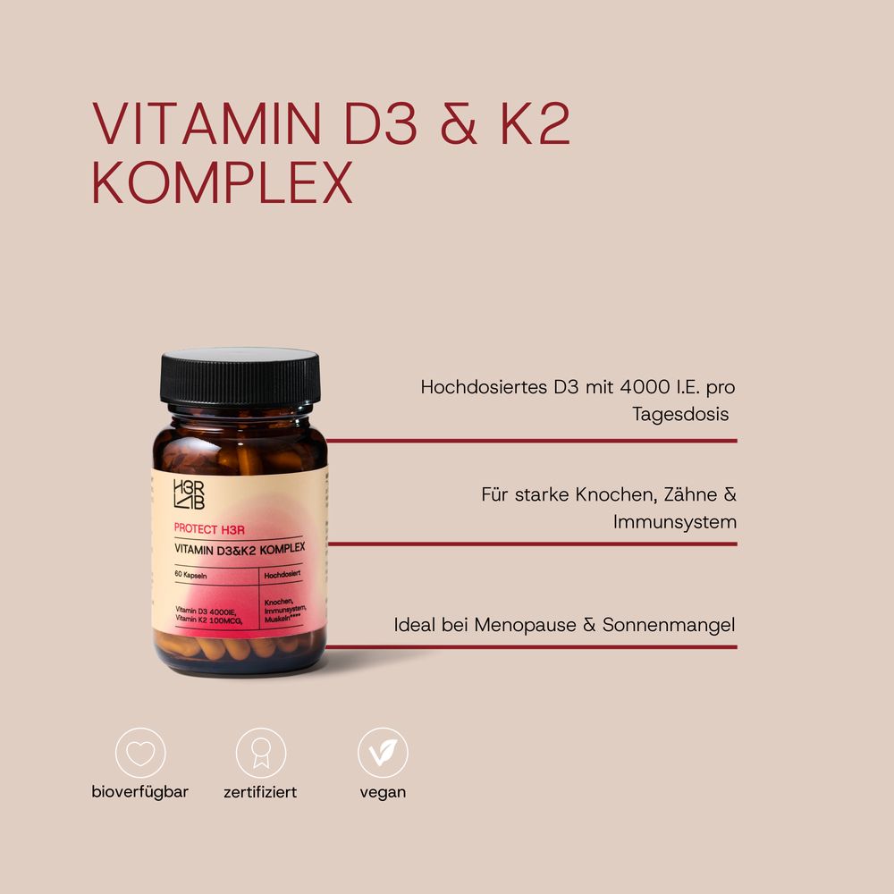 3er Set Vitamin D3 & K2 mit Preisvorteil