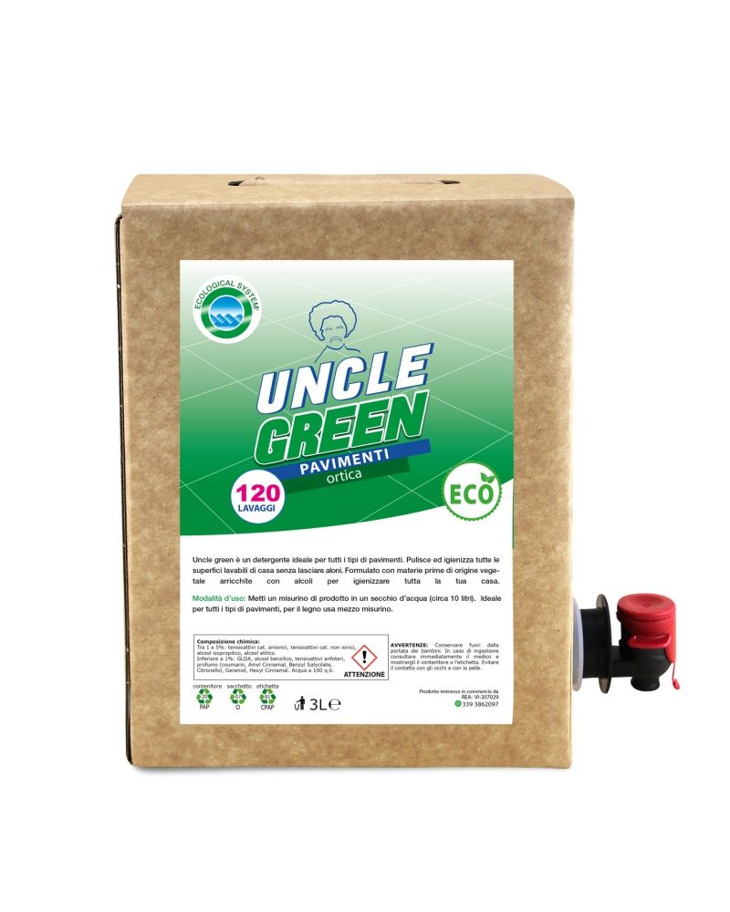 Uncle green detersivo pavimenti - Tutochimica 3 l