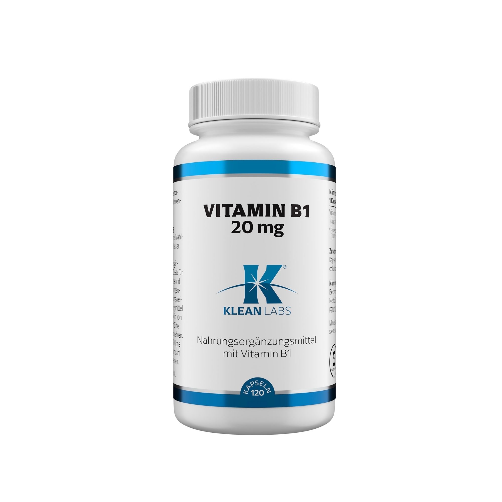 Klean Labs Vitamin B1 20 mg
