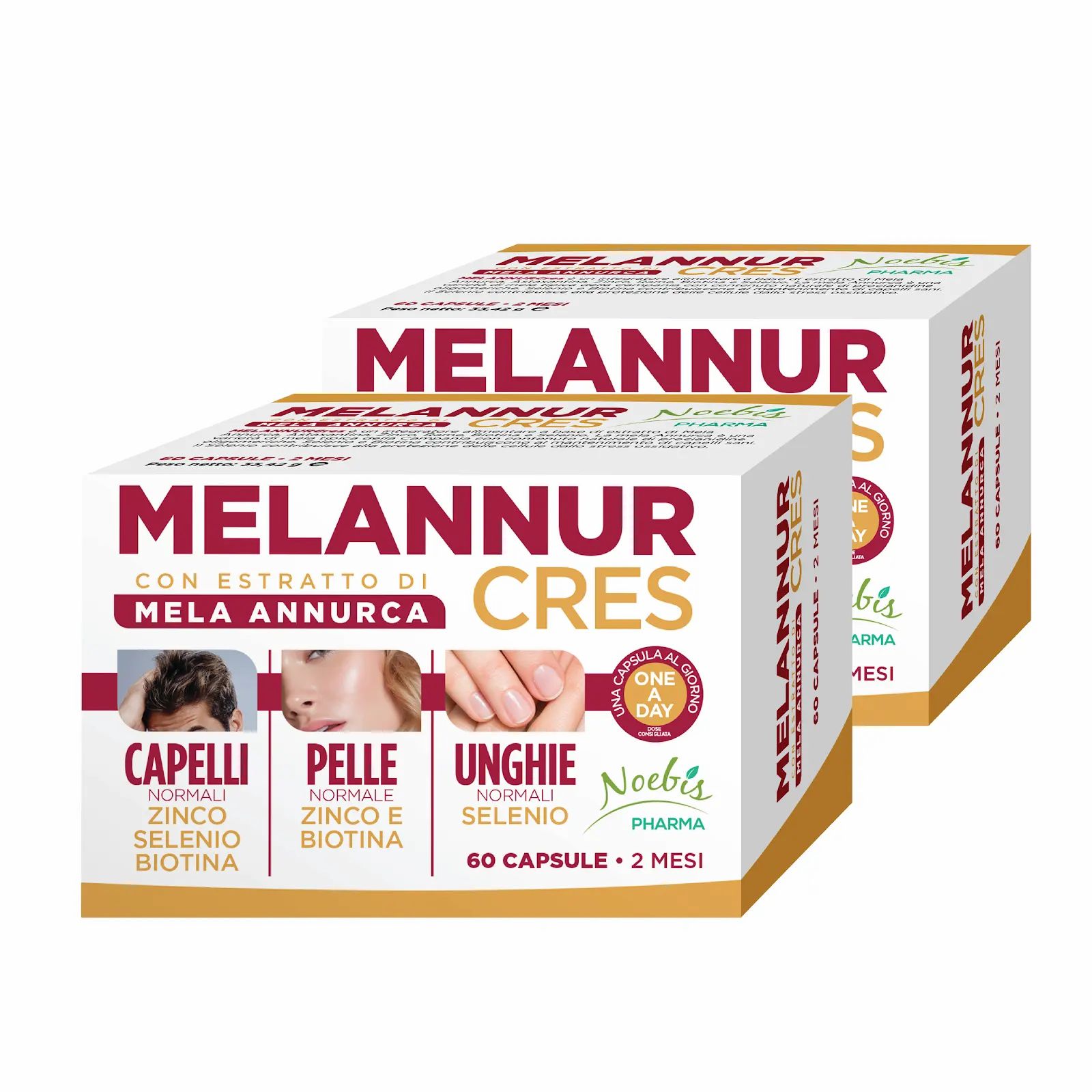 Noebis Pharma MelannurCres – 60 Capsule – Mela Annurca e Biotina