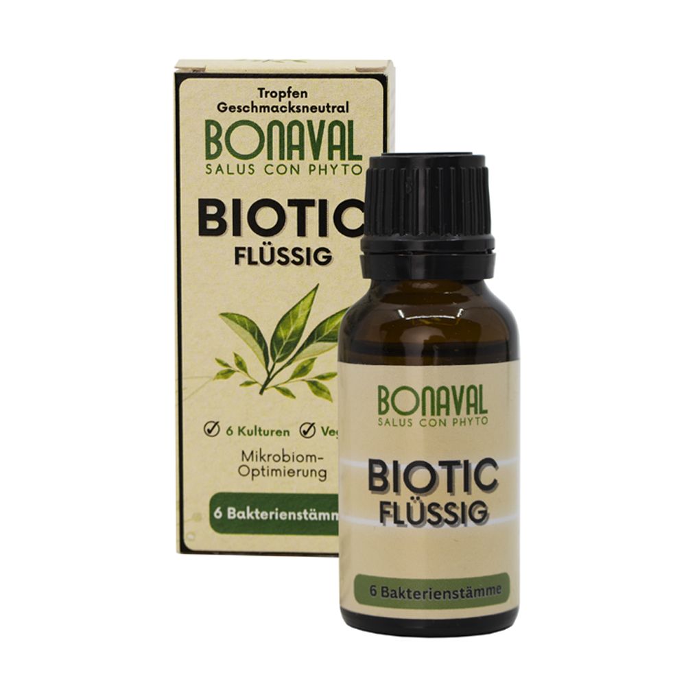 BONAVAL Biotic flüssig 20 ml -  Aufbauende, grundlegende Darmflorakulturen, geschmacksneutral