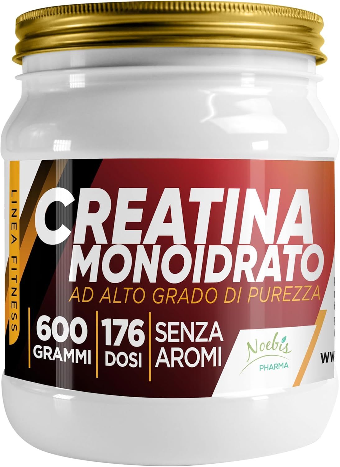 Noebis Pharma Creatina Monoidrato – 600 g – 3 g di creatina al giorno