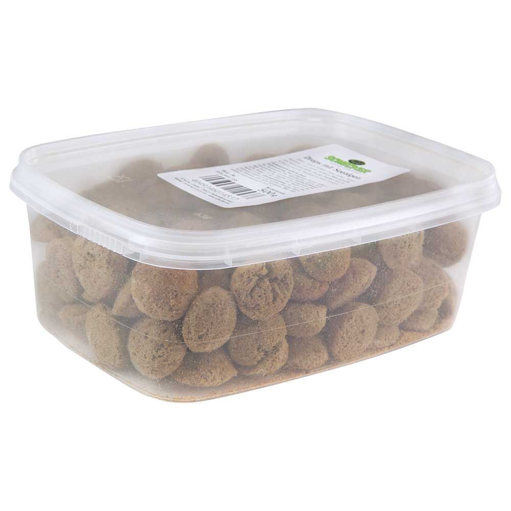 Schecker Hundekekse - Seealgendrops in Kunststoffbox