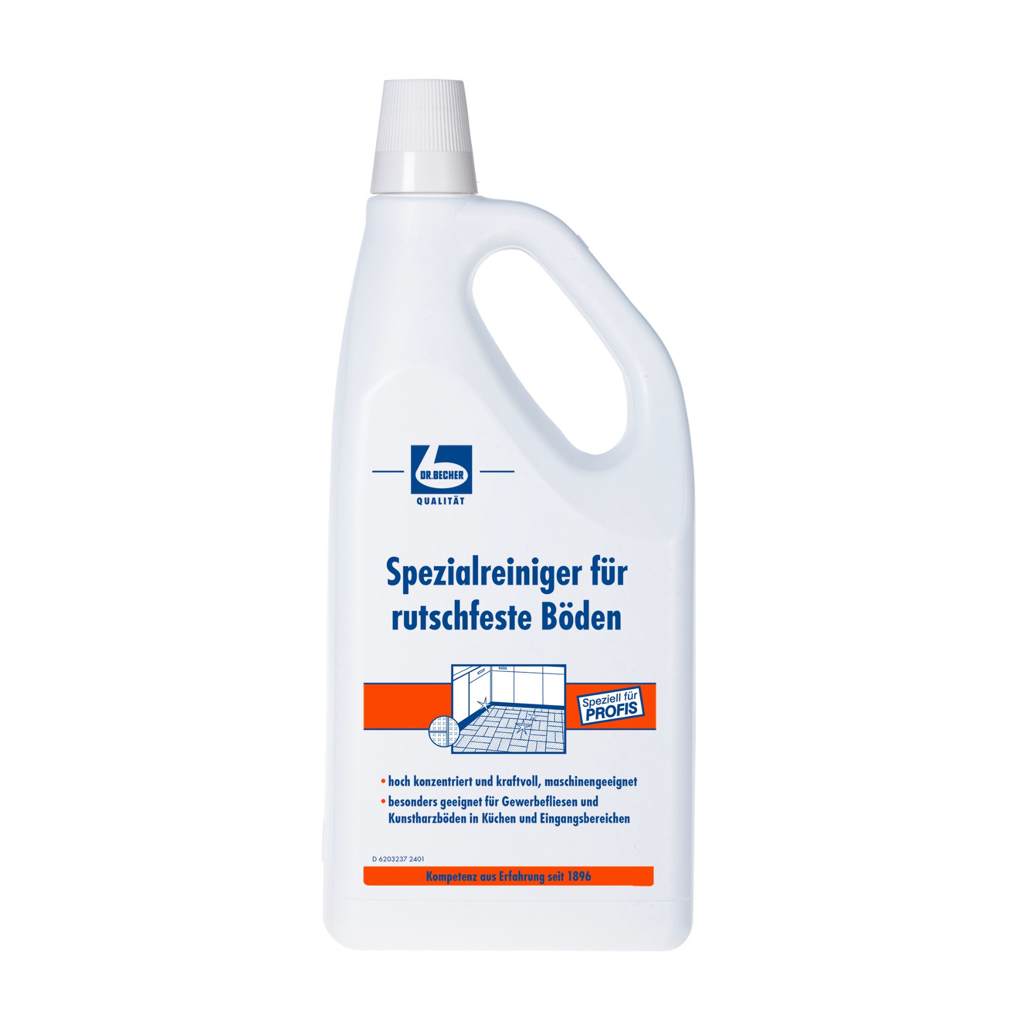 Dr. Becher Spezialreiniger für rutschfeste Böden | Flasche (2000)
