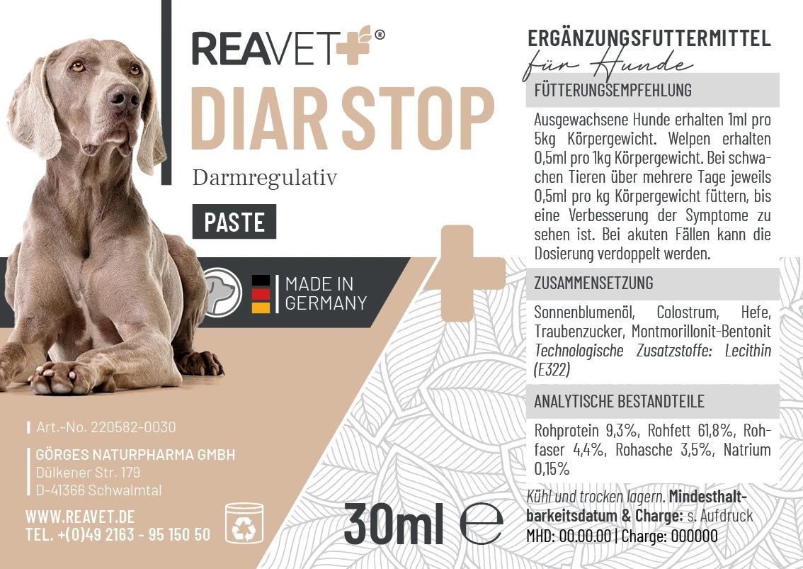 Diar Stop Darmregulativ Paste - ReaVET 30 ml