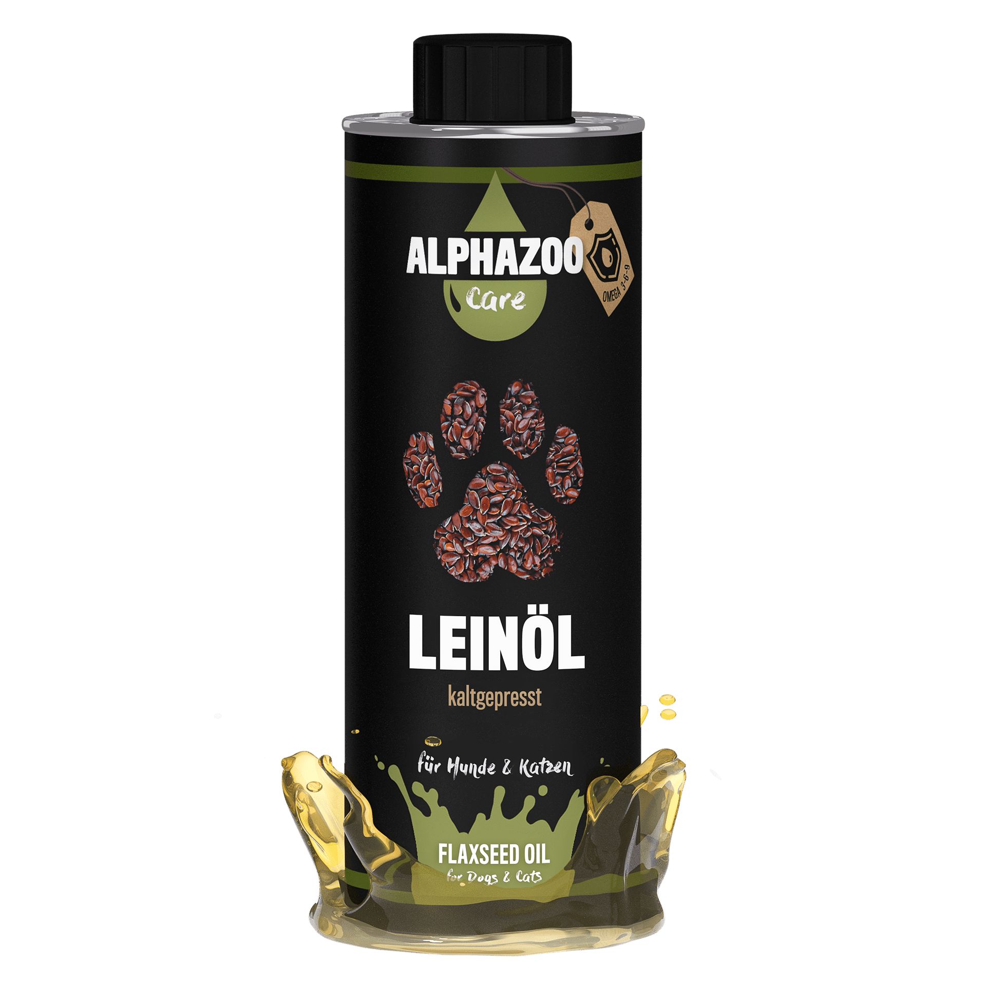 ALPHAZOO Premium Leinöl 500ml I Ausgelistet