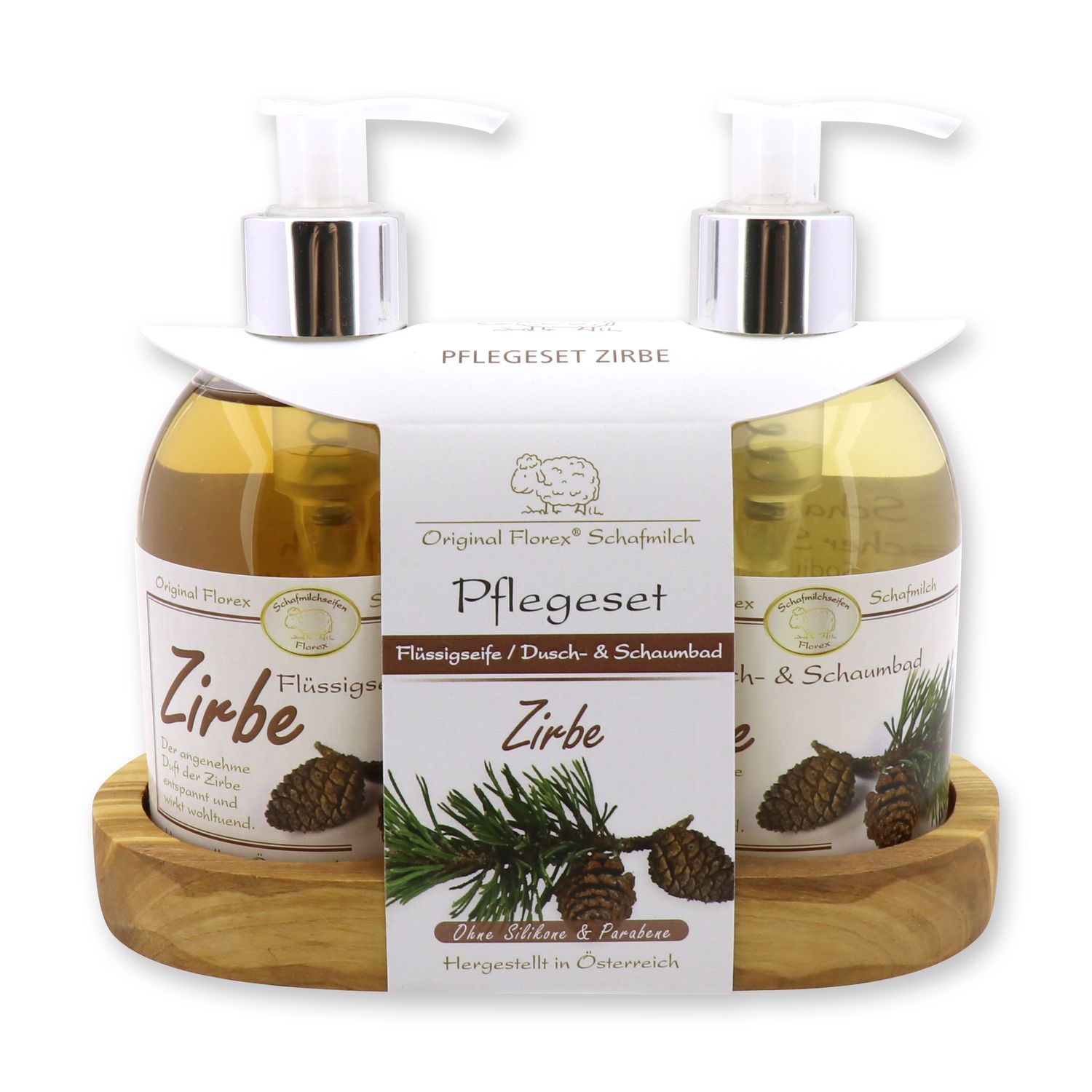 Dusch- & Schaumbad Zirbe mit Bio Schafmilch