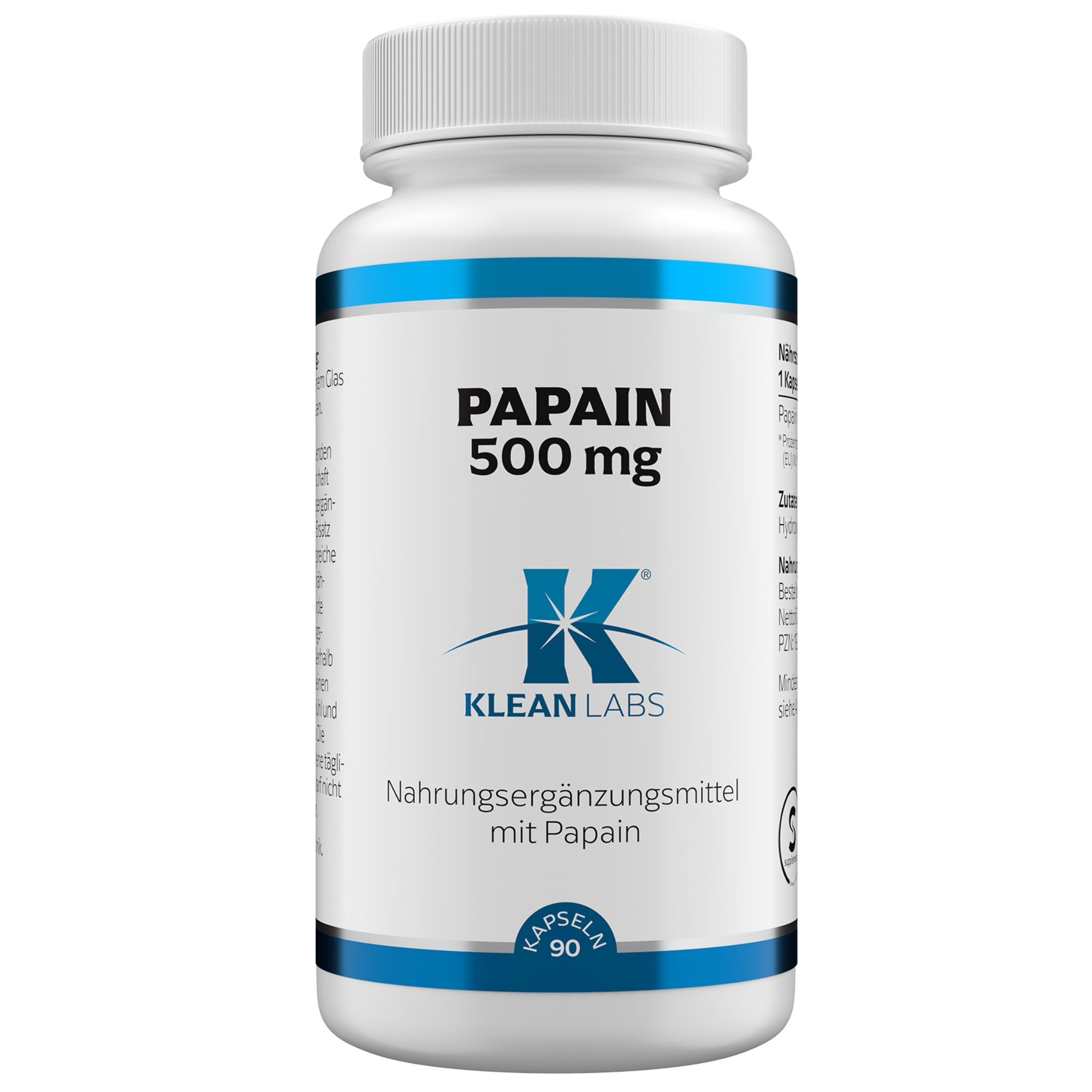 Klean Labs Papain 500 mg 90 St Kapseln