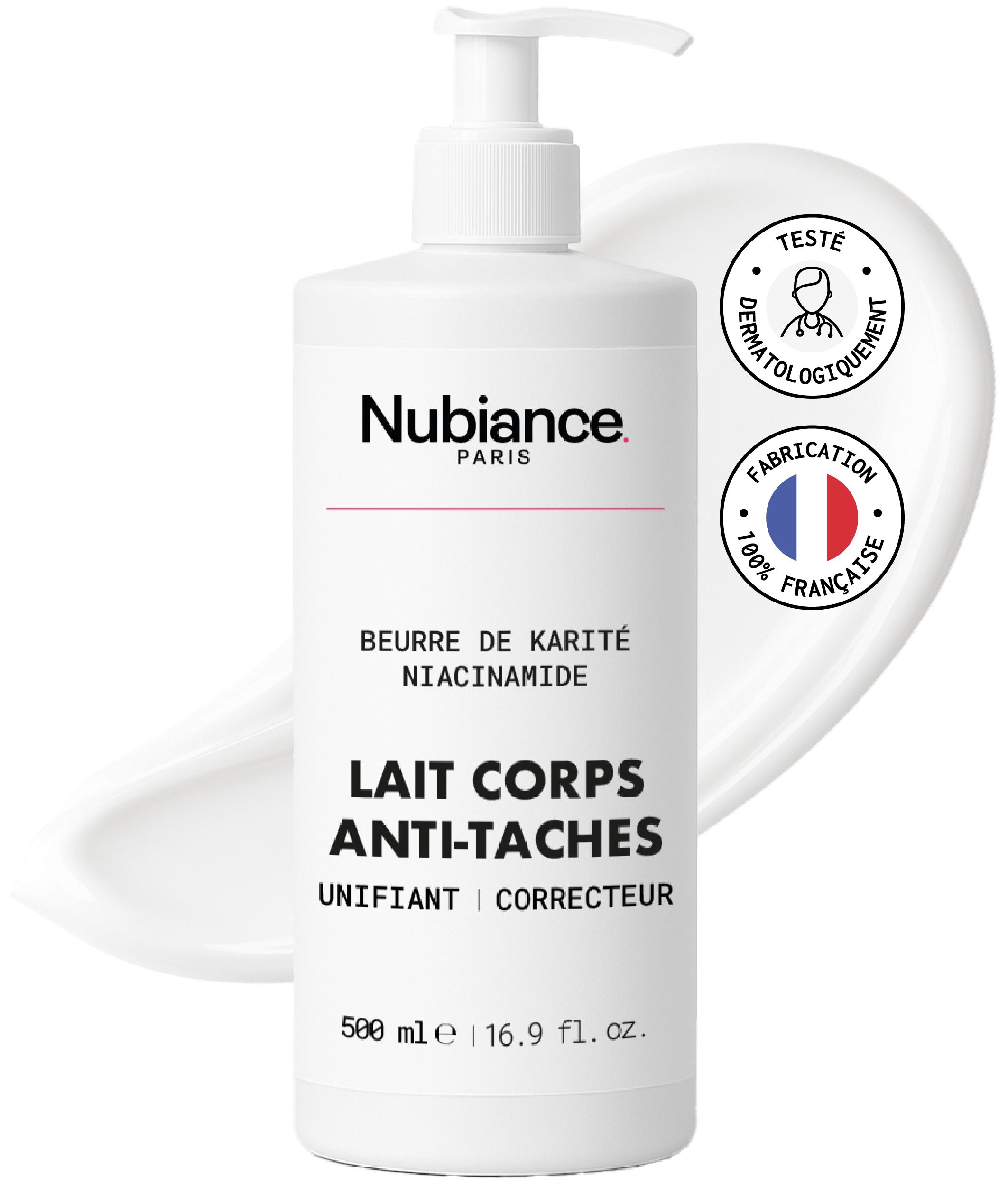 Nubiance - Hrb-3 Körpermilch gegen Pigmentflecken mit pflegenden Wirkstoffen 500 ml Körperlotion
