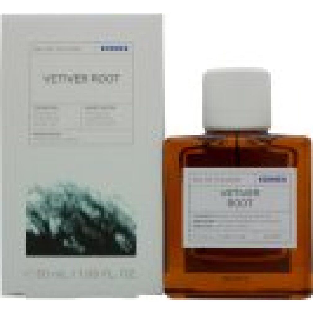 Korres Vetiver Root Eau de Toilette Flakon und Verpackung.