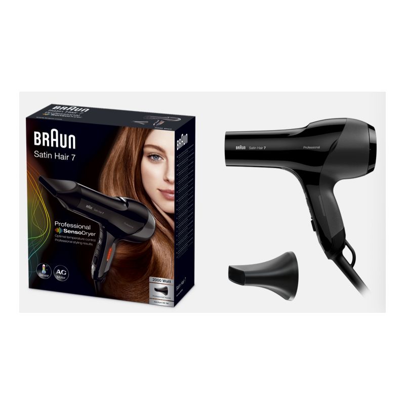 Braun - Haartrockner "Satin Hair 7 HD 780 SensoDryer" in Schwarz