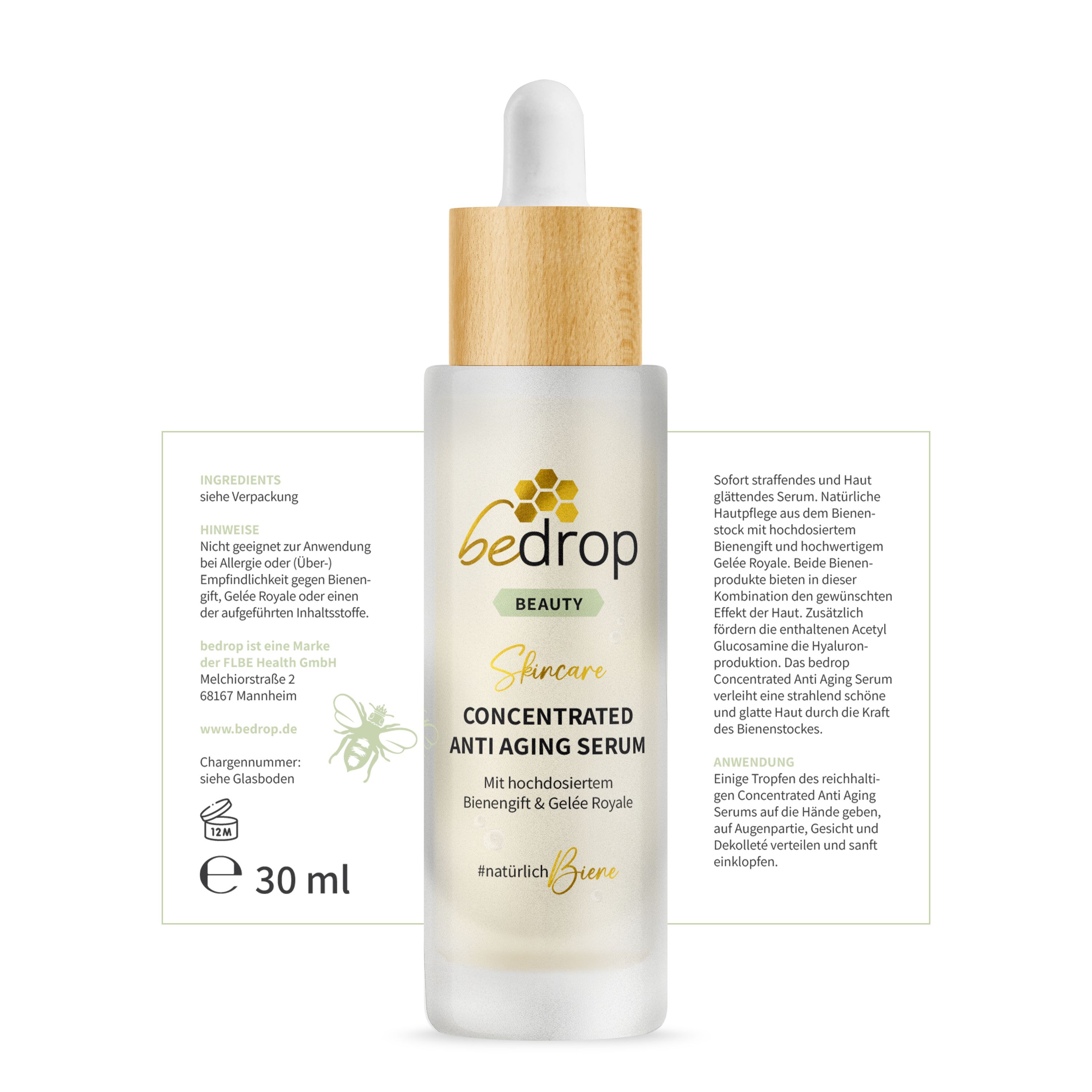 bedrop Anti-Aging-Set | Concentrated Anti Aging Serum & Nachtcreme Booster