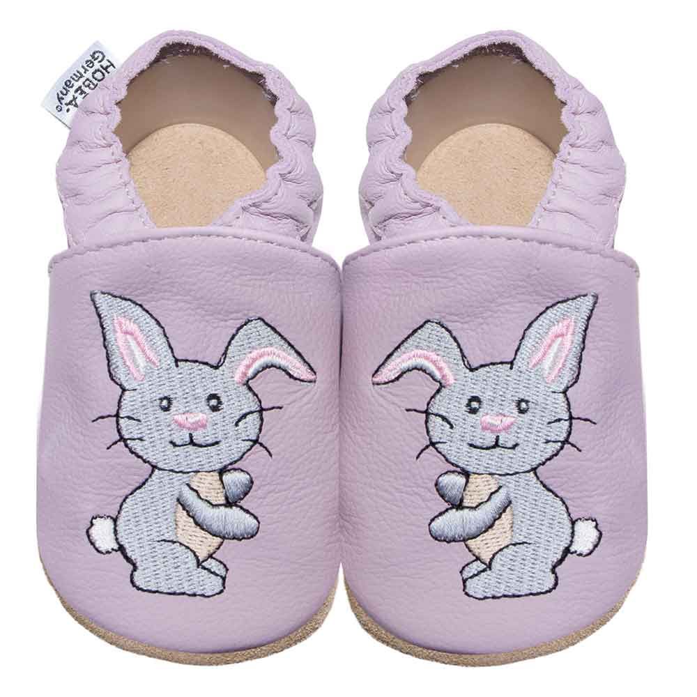 HOBEA-Germany Kinderschuhe Hase pastell lila