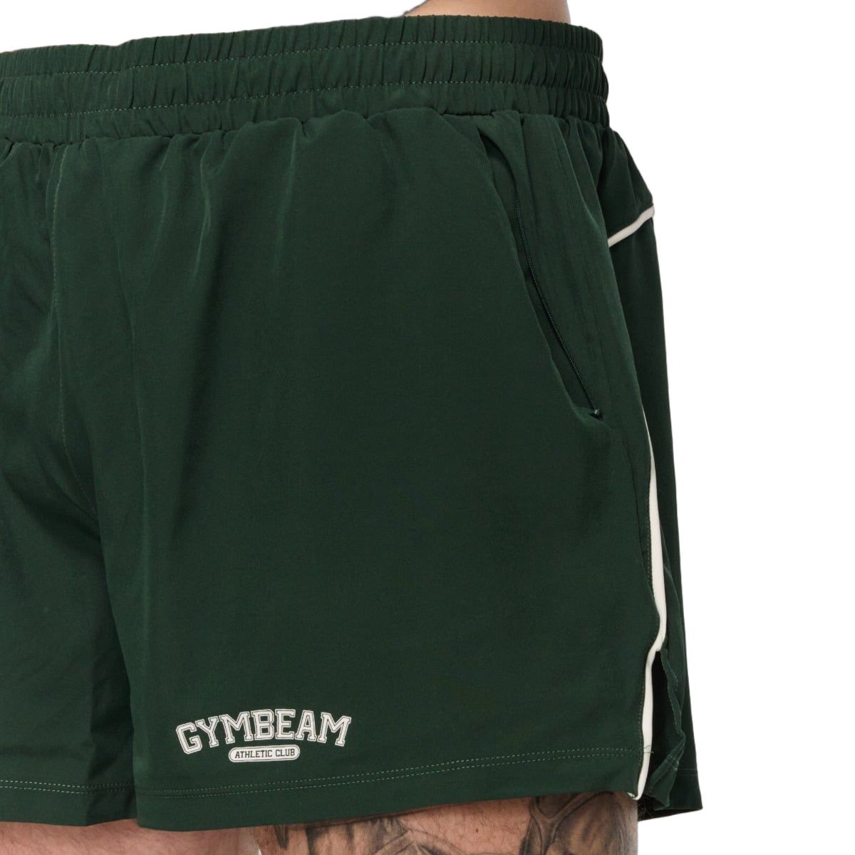 GymBeam Shorts Herren Oversized mit Kordelzug und Taschen Green