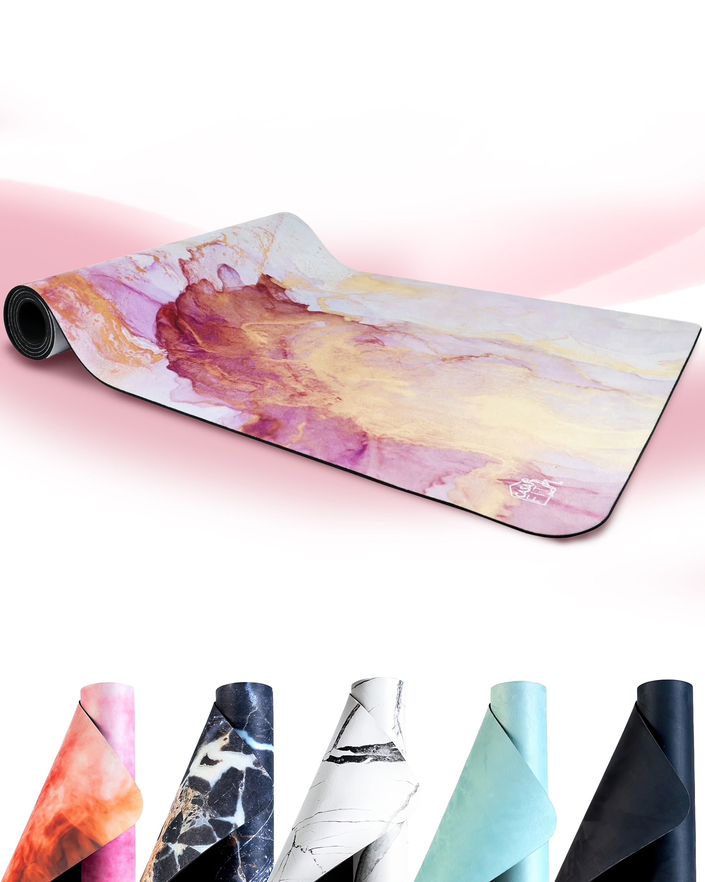 Fitness- & Yogamatte - aquarell rosé 1 St Nicht relevant