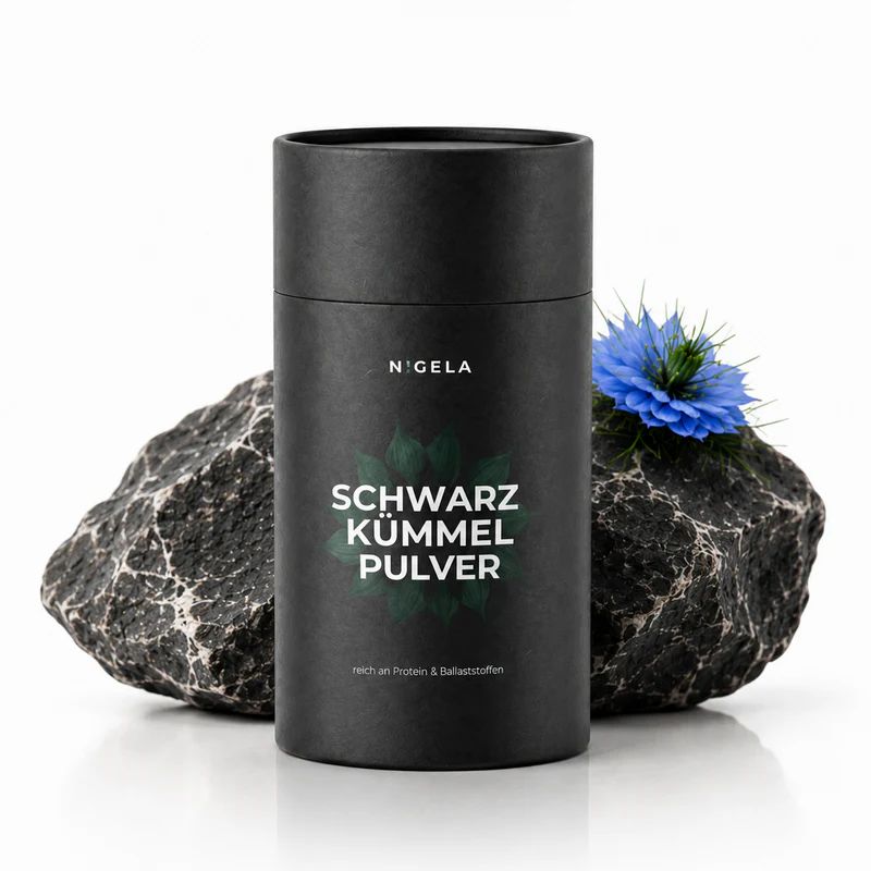 Nigela Bio Schwarzkümmelpulver - Fein gemahlen und nährstoffreich - Ideales Peeling zur Hautpflege