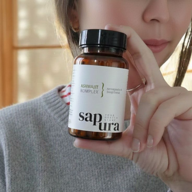 Shilajit Kapseln mit Ashwagandha | Reichhaltig an Fulvinsäure & Huminsäure | 120 Kapseln | ASHWAJIT