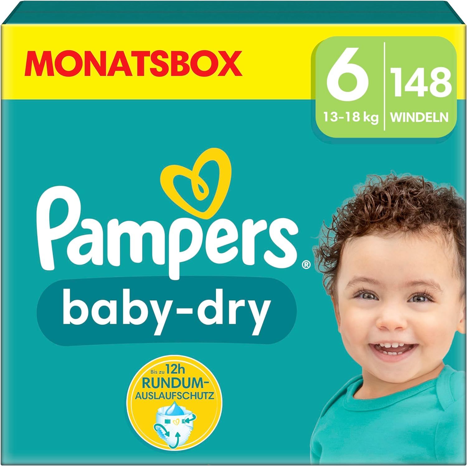 Pampers Windeln Größe 6 (13-18kg) Baby-Dry