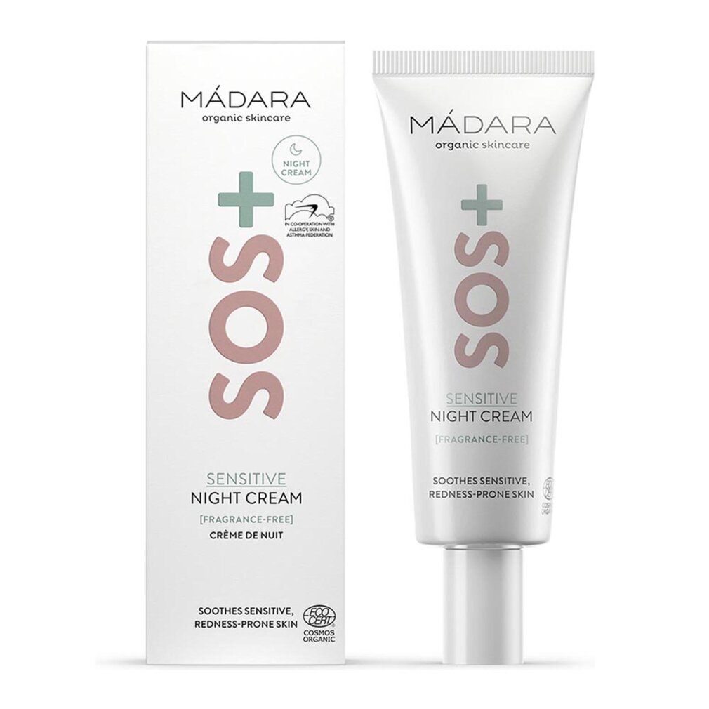 Madara Sos+ Sensitive Night Cream, 70 ml 0,4 Creme