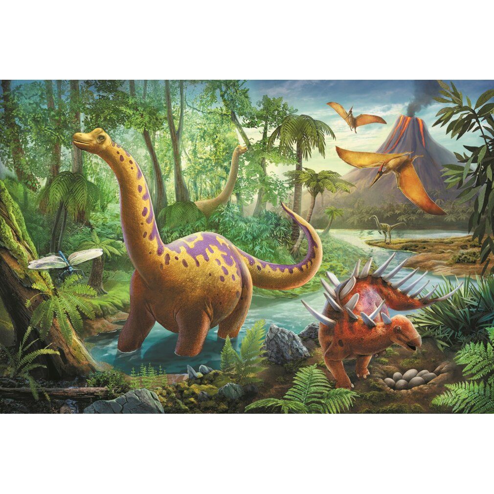 trefl Puzzle Dinosaurier in Bewegung 60 Teile