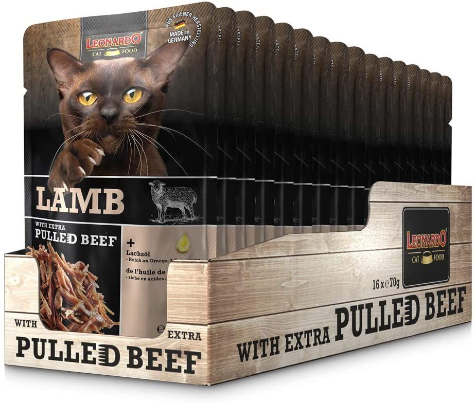 Leonardo Frischebeutel Pulled Lamb mit Fleischstreifen