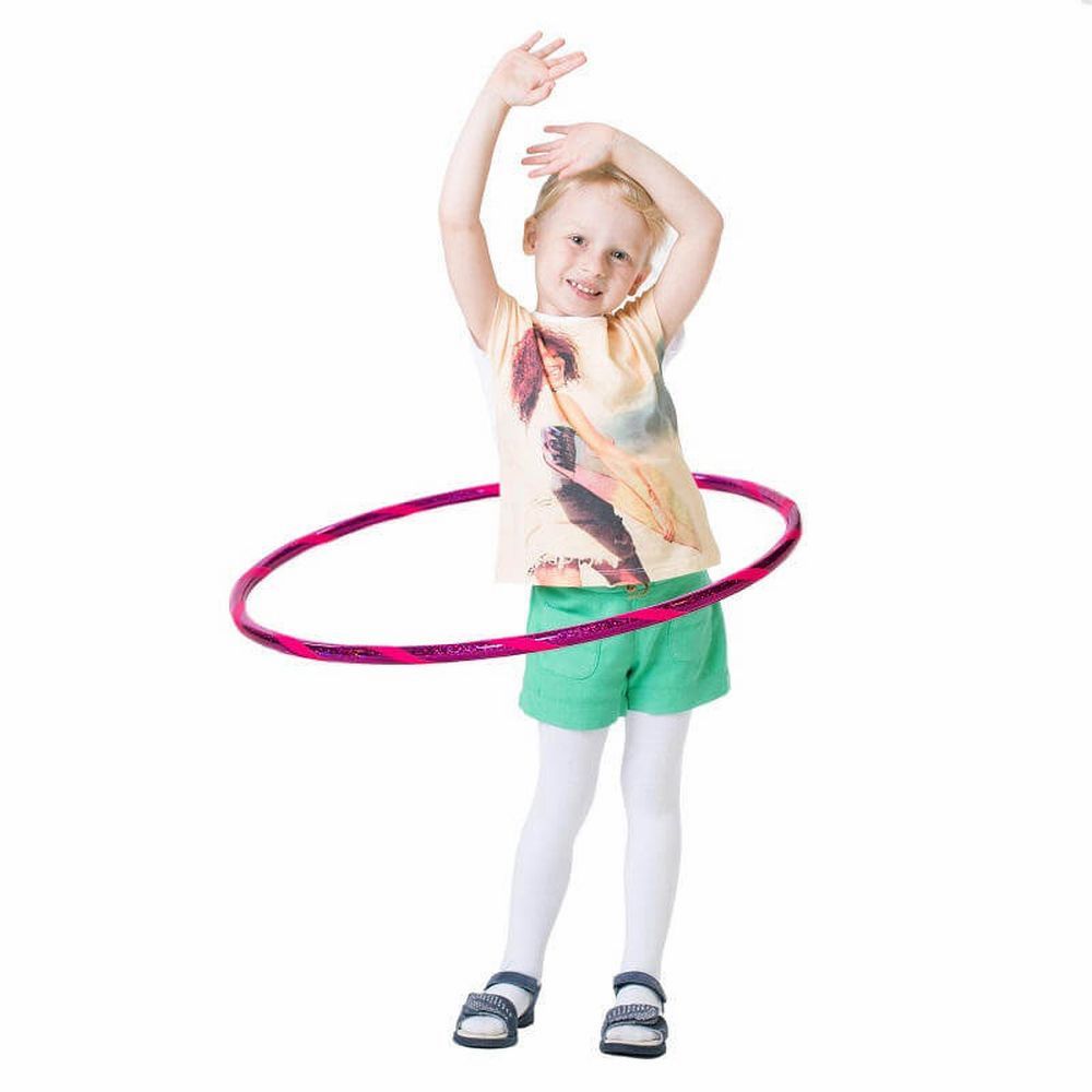 Hoopomania Glamour Kinder-Hula-Hoop | Ø 80 cm Pink-Pink 1 St