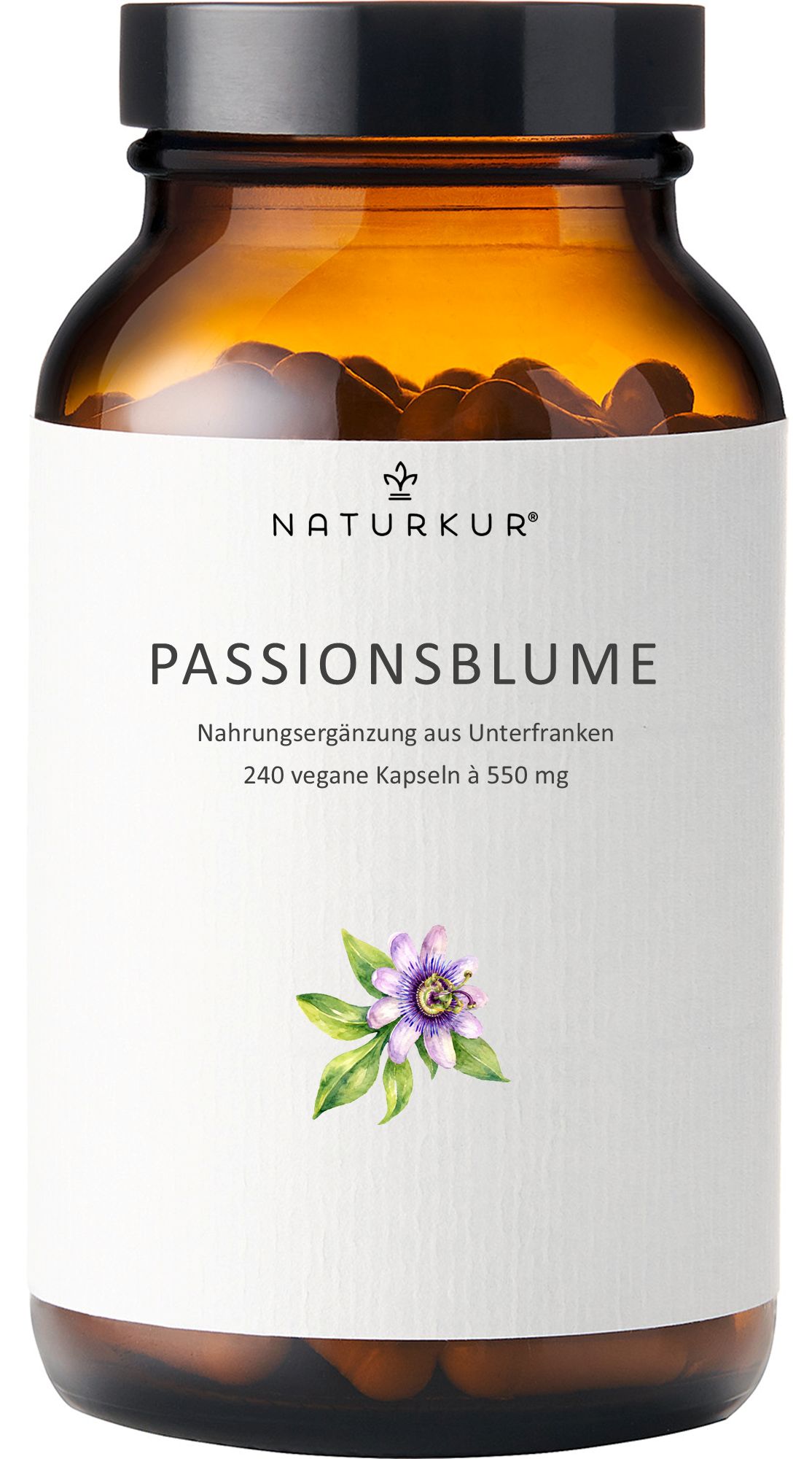 Naturkur® Passionsblume 240 kg Hartkapseln