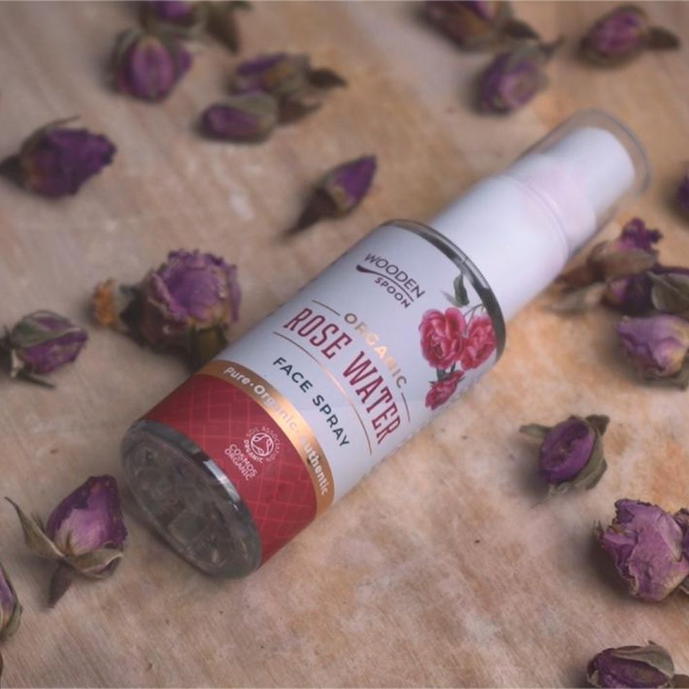 Wooden Spoon Damaszener Rose Rose Spray Wasser