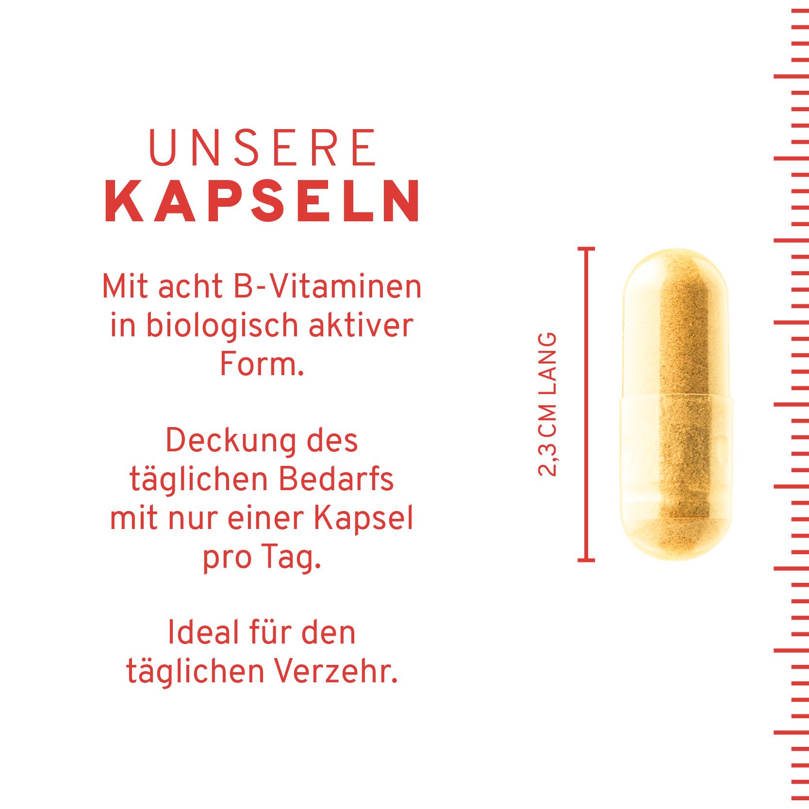 InnoNature Vitamin B Komplex | Vitamin B1, B2, B3, B5, B6, B7, B9, B12 | vegan